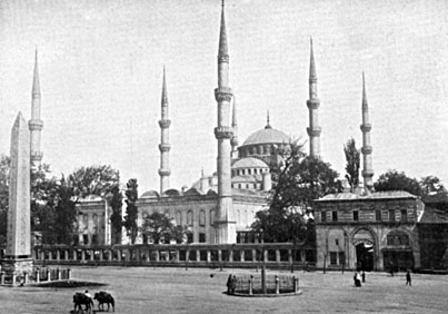 The Blue Mosque in Constantinople.