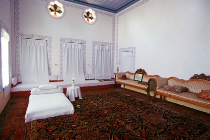 Room of Bahá’u’lláh at the Mansion of Bahjí.