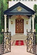 Entrance to the Shrine of Bahá’u’lláh.