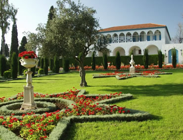 A view of the mansion today from the south. The Bahá'í community has spent many decades beautifying the buildings and grounds where Bahá’u’lláh spent the final years of His life.